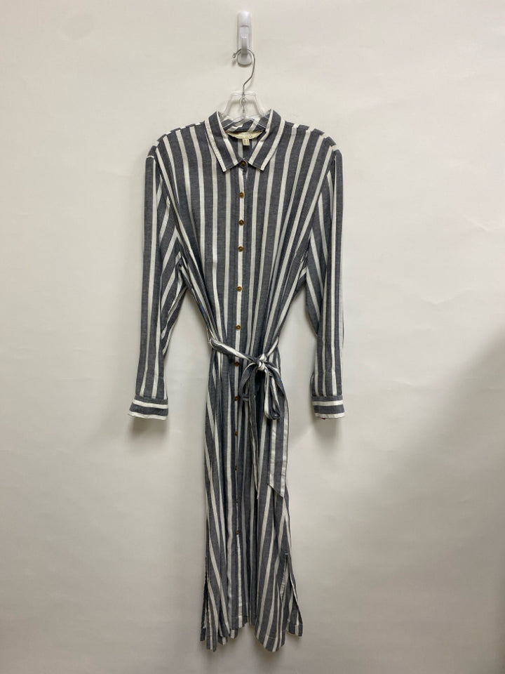 Barbour Size 10 Navy White Striped Ladies Dress