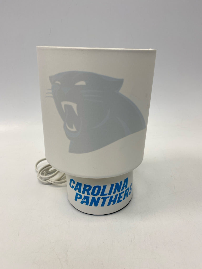 White Blue Carolina Panthers Kids Lamp