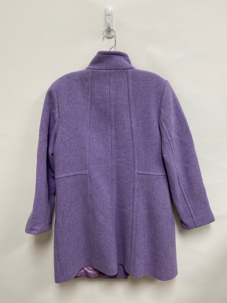 Talbots Size 12 Lavender Mottled Zip Down Wool Blend Ladies Jacket