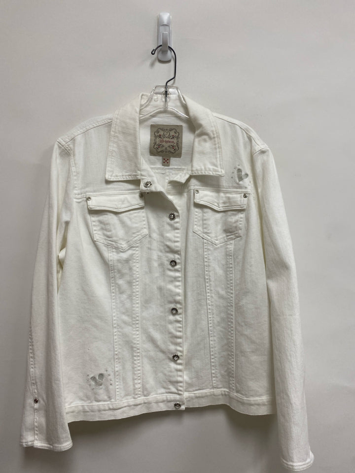 Brighton Size XL White Denim Ladies Jacket