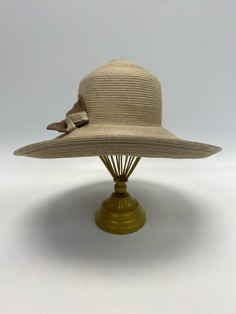Natural Cream Bows Misc. Hat