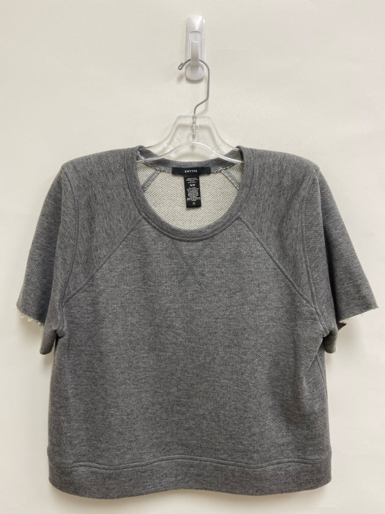 SMYTHE Size M Dark Gray Short Sleeve Ladies Top