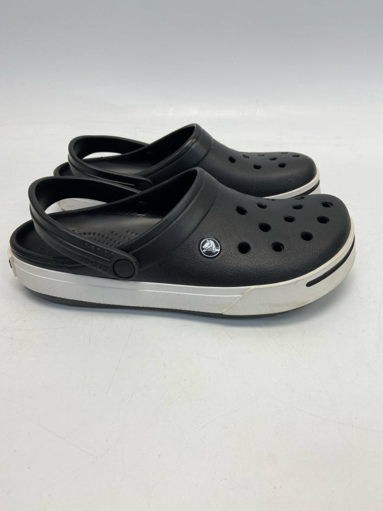 NWOT Crocs  Size 10 Black White Sandals