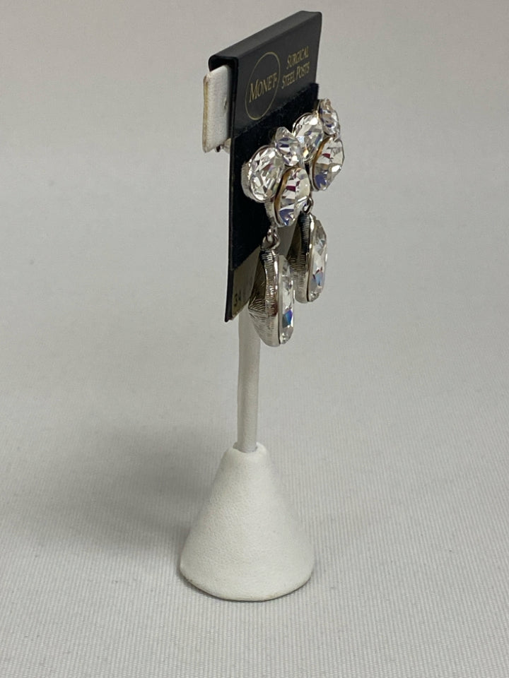 NWT Monet Clear Shapes Earrings
