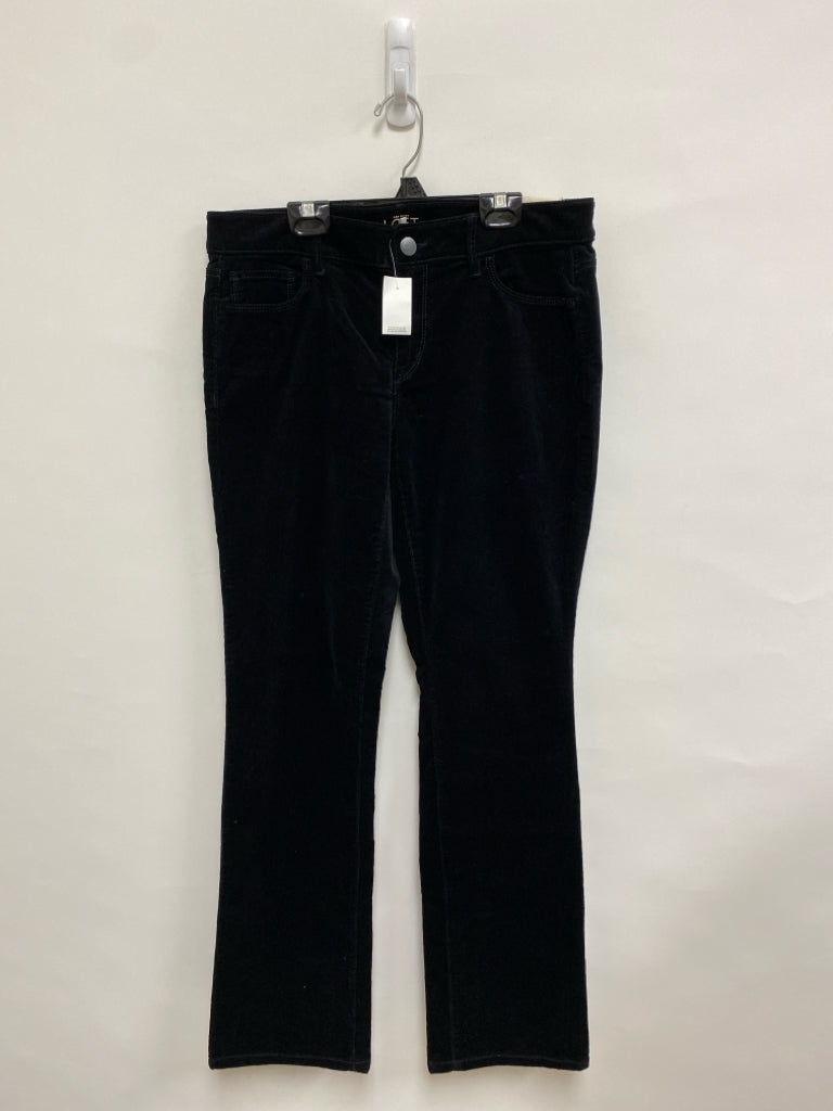 NWT LOFT Size 10 Black Corduroy Ladies Pants