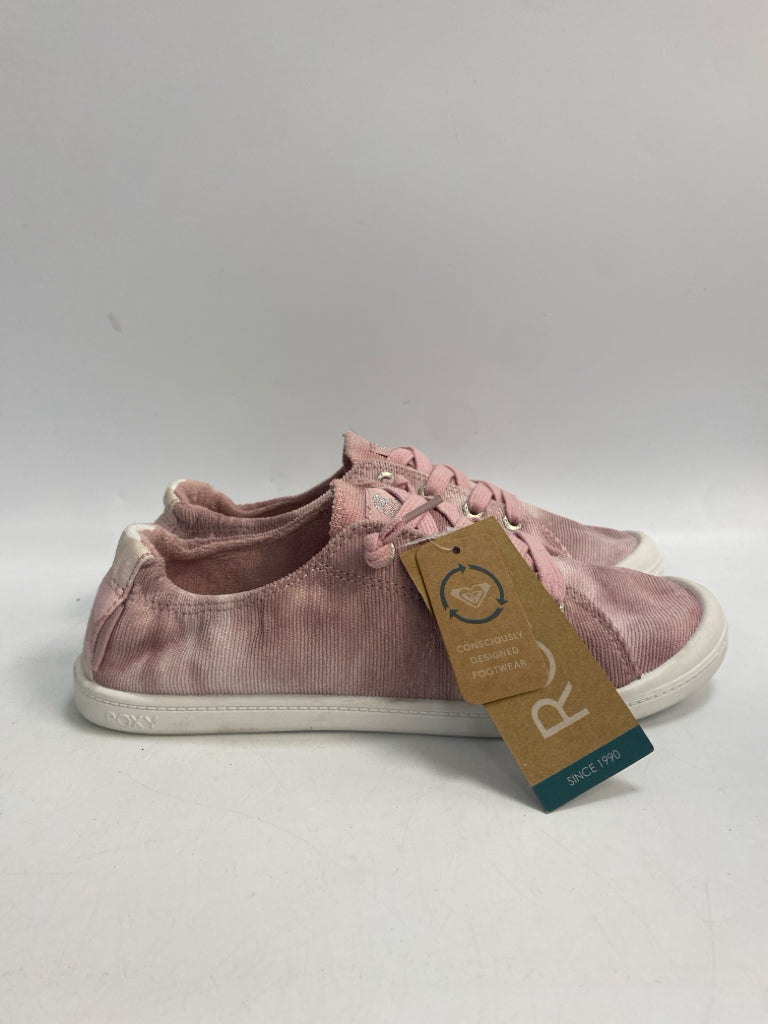 NWT Roxy  Size 7.5 Pink Lace-up Sneakers