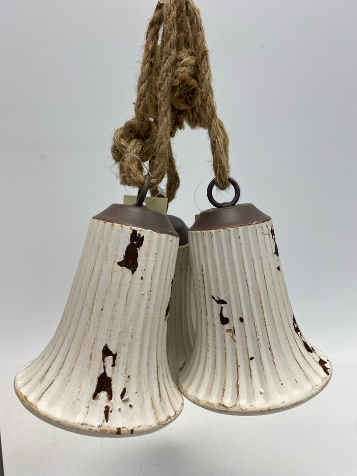 NWT Cream Brown Distressed Ornaments