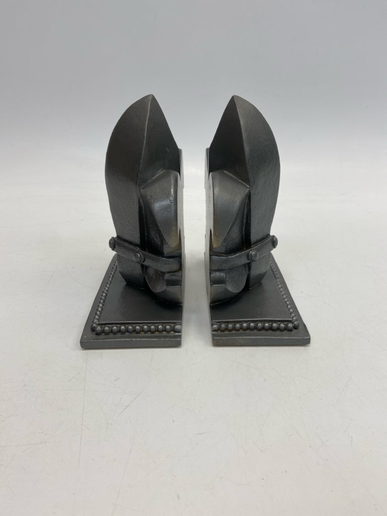 Gray Metal Bookends
