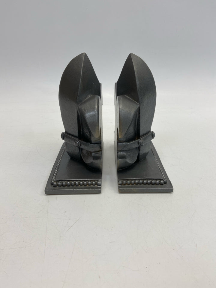 Gray Metal Bookends