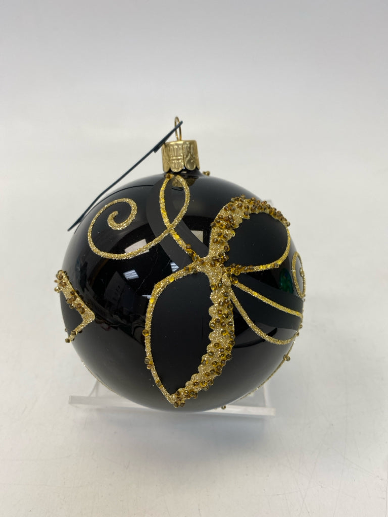 Black Gold Ornaments