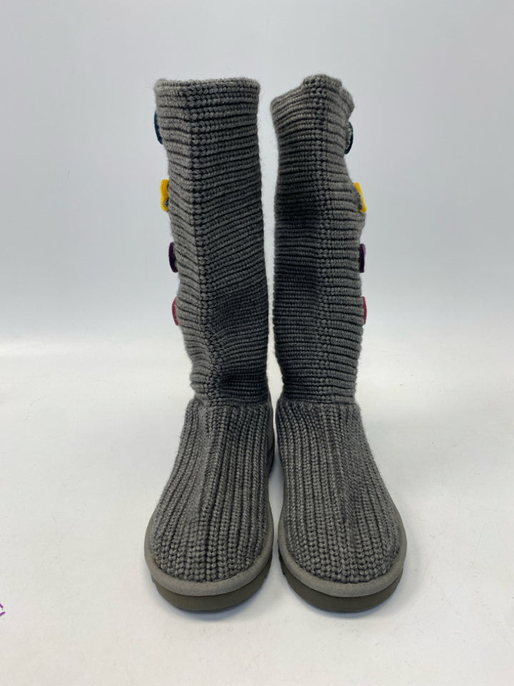 NWOT UGG US Size 6 Gray Multi-Color Button(s) Boots