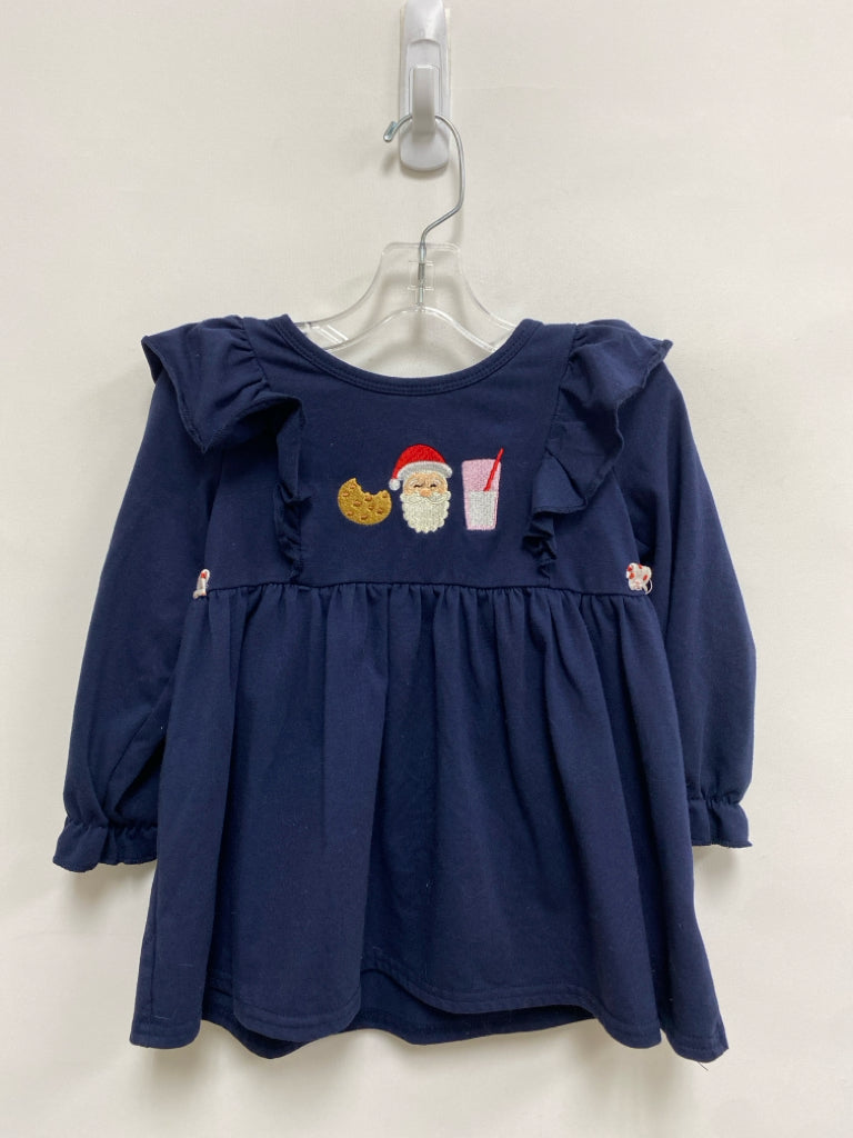 SIZE 3 Navy Santa Girl&