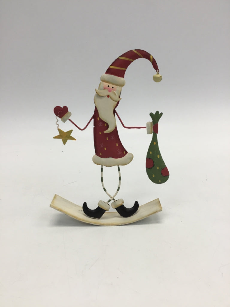 Red Green/Cream Metal Figurine