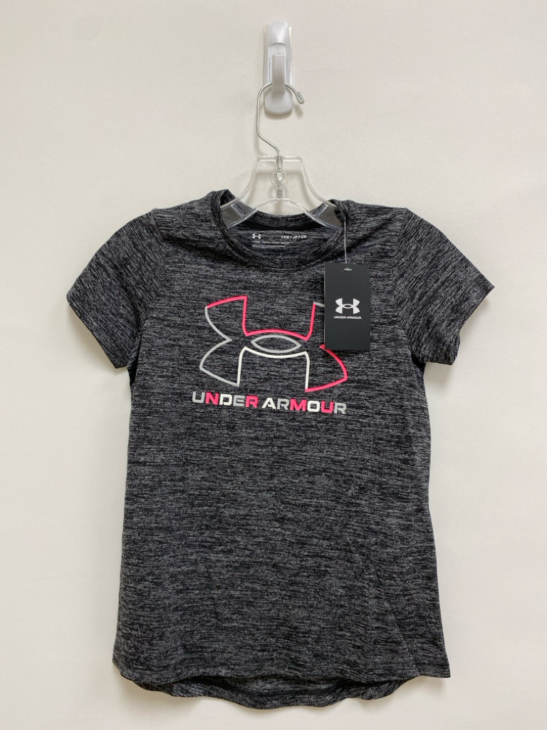 NWT Under Armour SIZE S Black Gray/Pink Streaked Girl&