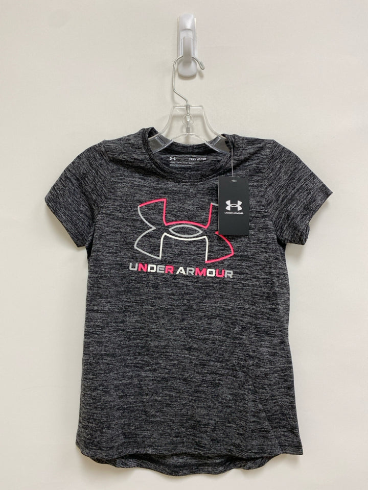 NWT Under Armour SIZE S Black Gray/Pink Streaked Girl&