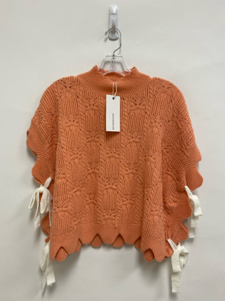 NWT Size XL Peach Cream Bows Sleeveless Ladies Sweater