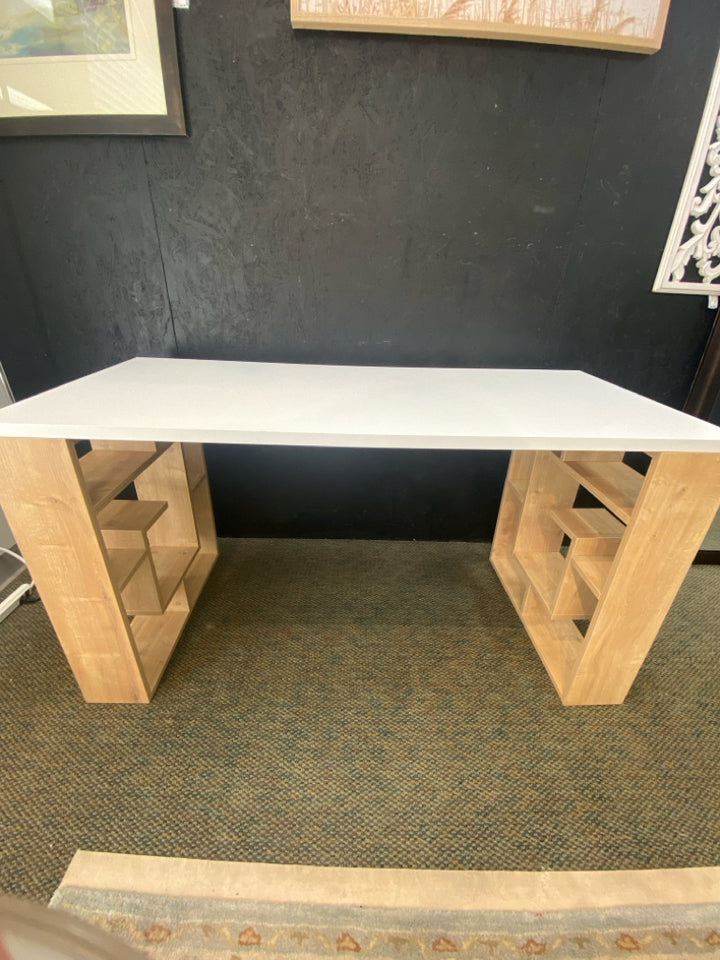 White/Brown Desk