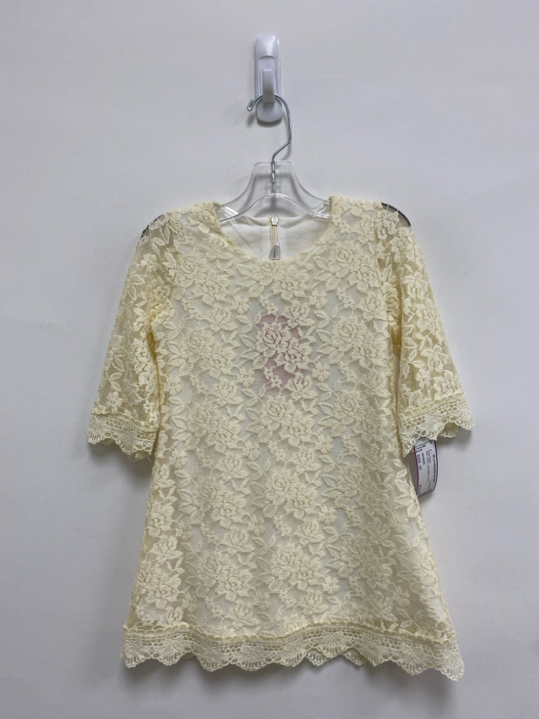 NWT SIZE 3T Ivory Long Sleeve Lace Girl&