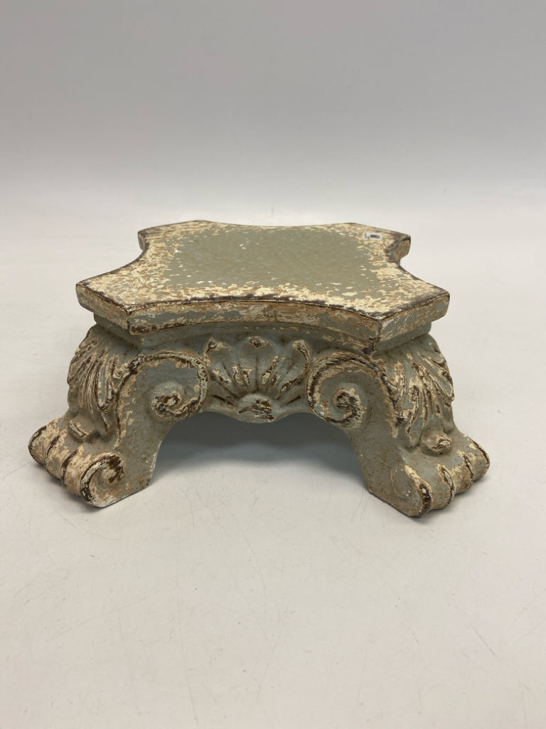 Tan Cream/Brown Distressed Misc. Home Item