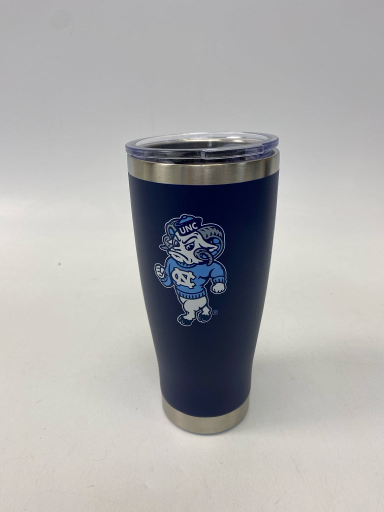 Dark Blue White UNC Tumbler