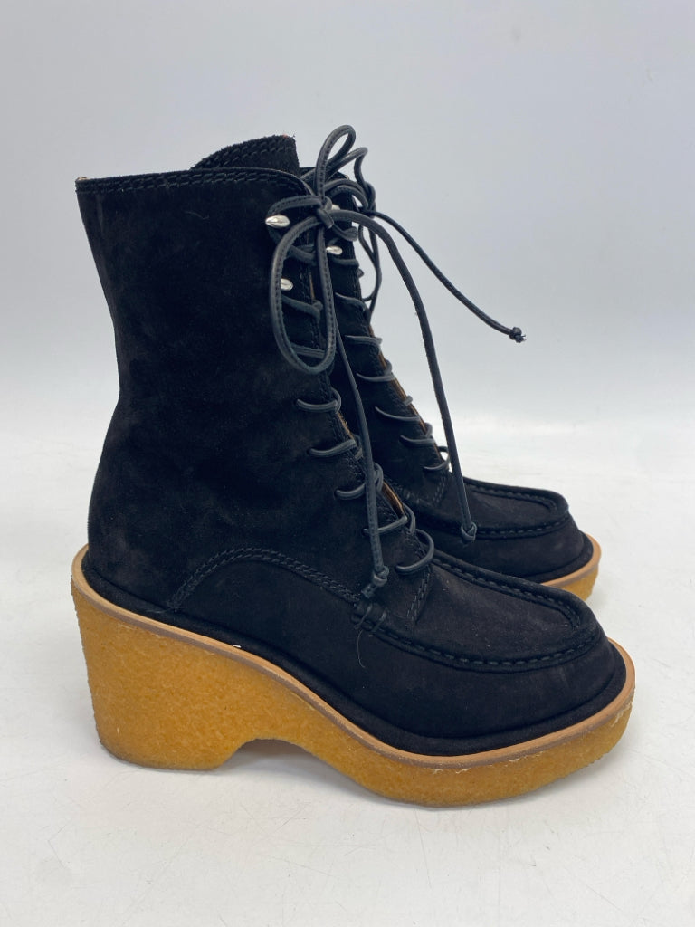 rag &amp; bone US Shoe Size 37 Black Lace-up Suede Boots