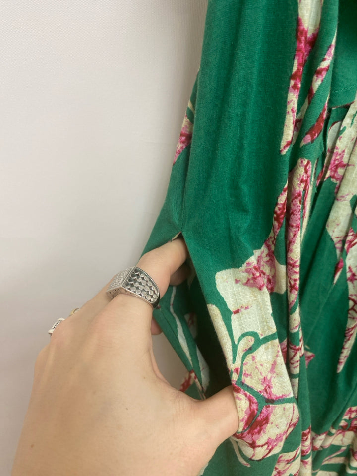 Maeve Size S Green Purple/Tan Ladies Dress