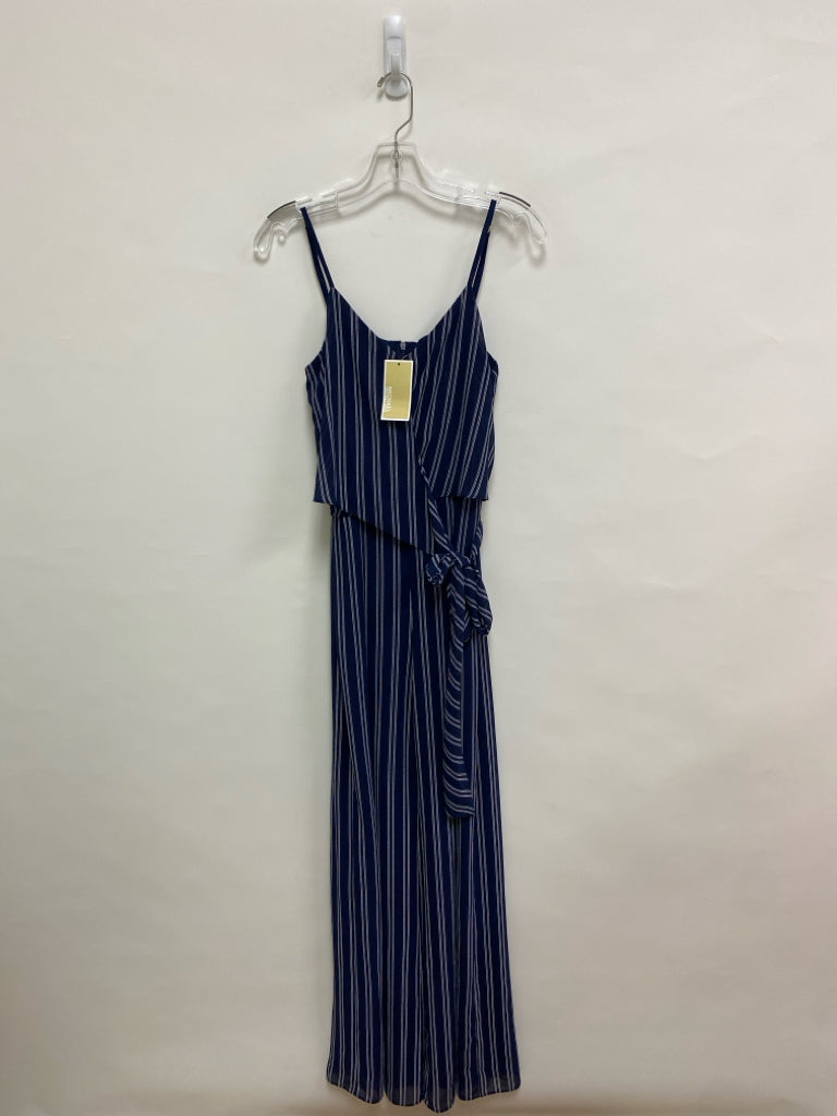NWT Michael Kors Size S Navy/White Ropes Sleeveless Ladies Jumpsuit