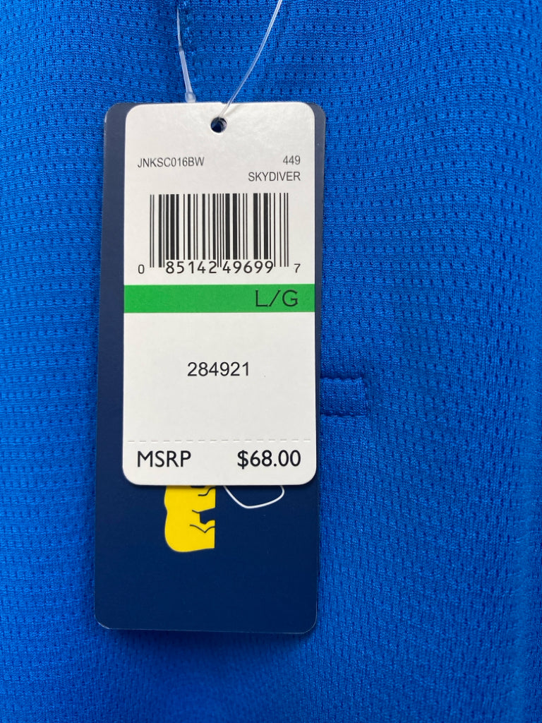 NWT Jack Nicklaus Size L Blue Polo Men&