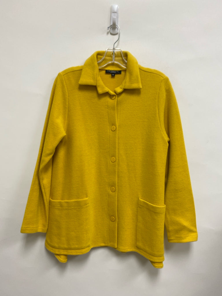 Size M Mustard Button Up Ladies Sweater