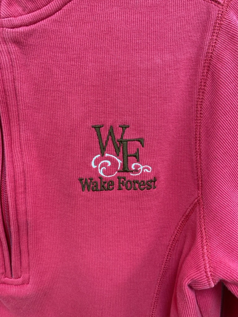 Size S Rose Wake Forest Quarter Zip Ladies Top