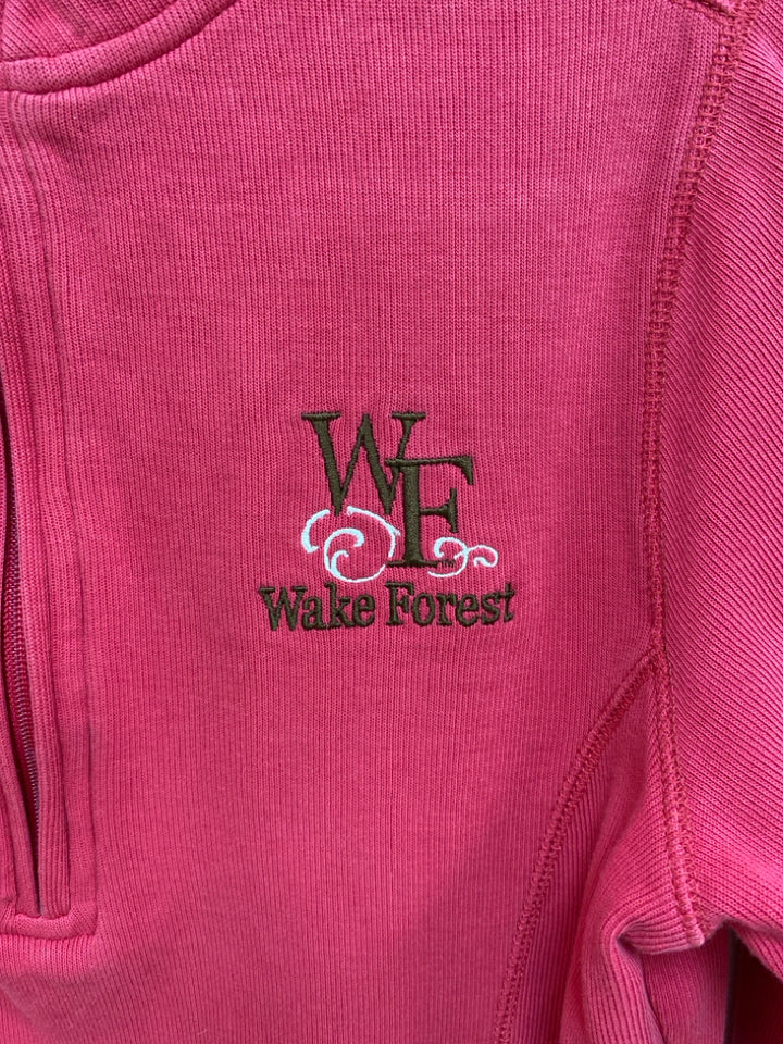 Size S Rose Wake Forest Quarter Zip Ladies Top