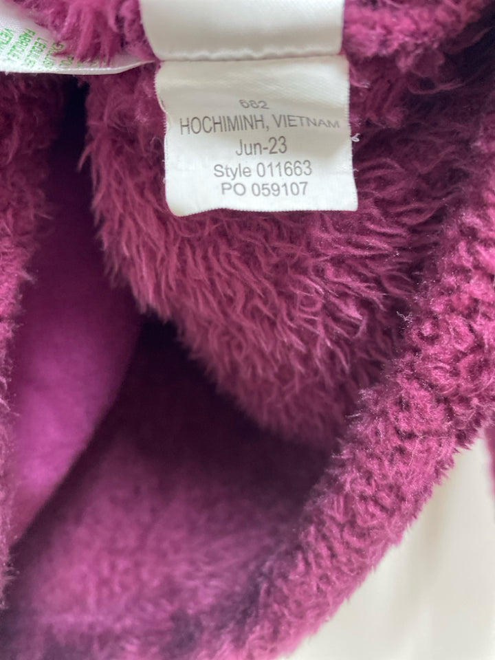 LILLY PULITZER SIZE 8/10 Hot Pink Magenta Fuzzy Quarter Zip Girl&