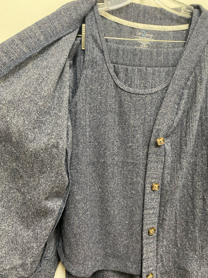 NWT Size L Navy Ladies Lounge 2 pc