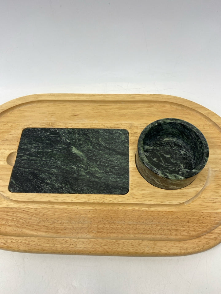 Natural Green Serving Piece
