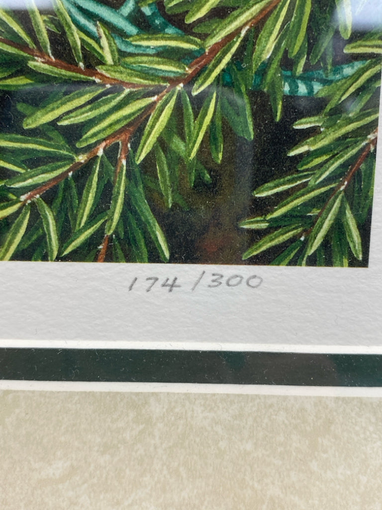 Green White/Multi Christmas Framed Art