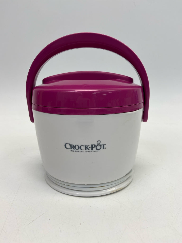 White Magenta Crockpot