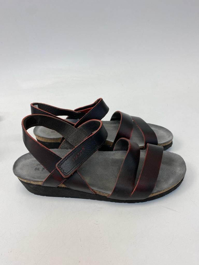 Naot  Size 8 Dark Burgundy Sandals