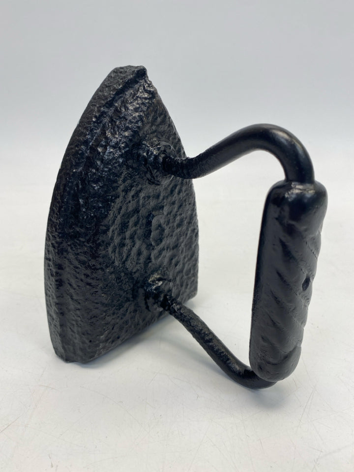 Black Blue/White Handpainted Cast Iron Misc. Home Item