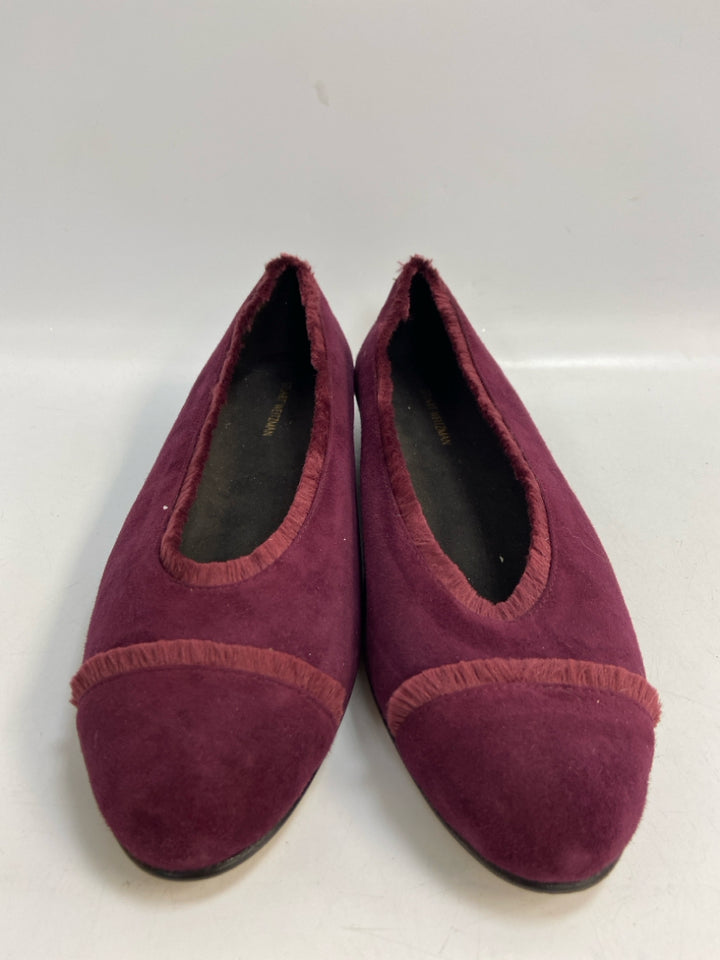 Stuart Weitzman US Shoe Size 8.5 Cranberry Flats