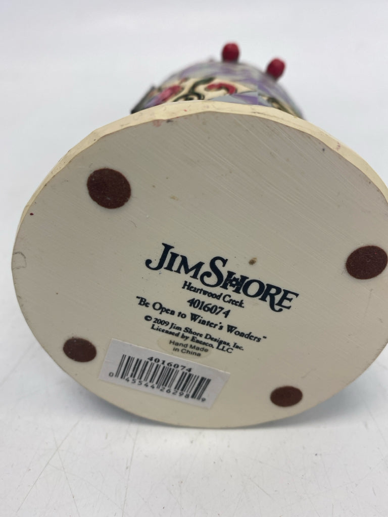 Jim Shore White Multi Color Winter