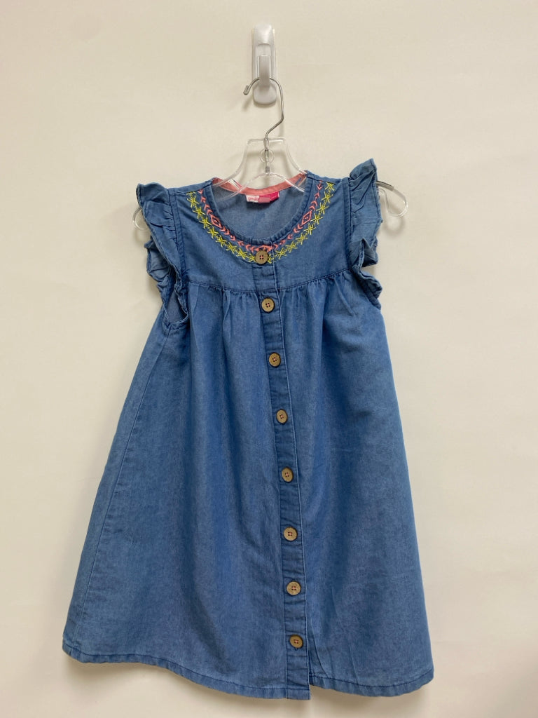 Penelope/Mack SIZE 6X Blue Pink/Yellow Embroidered Chambray Girl&