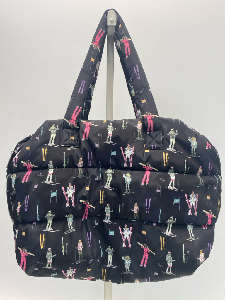 Betsey Johnson Black Multi Color Duffle Bag