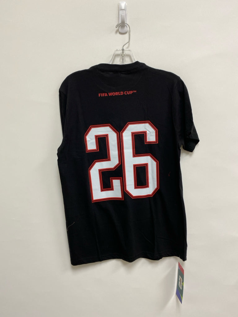 NWT Size S Black White/Red Soccer Men&
