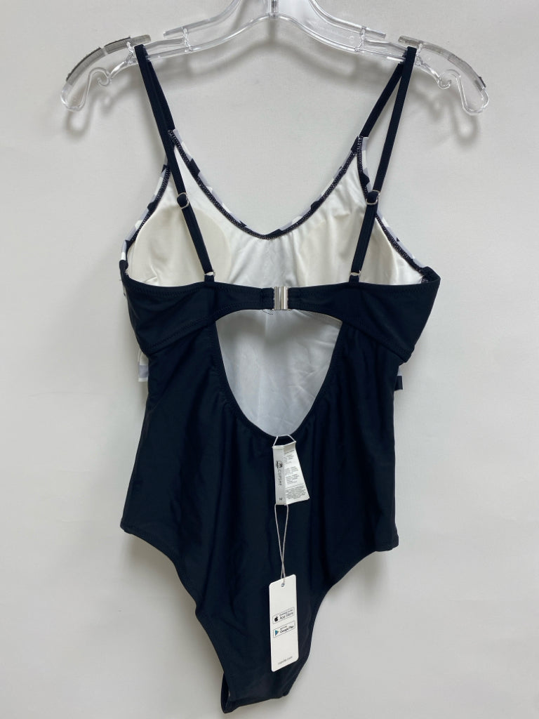 NWT Cupshe Size M White/Black Checkered Ladies Swimwear
