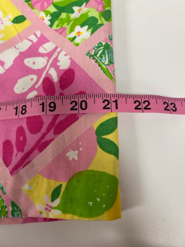 LILLY PULITZER Size M Pink Green/Multi Patches Ladies Skirt
