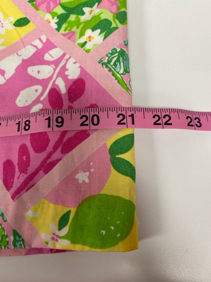 LILLY PULITZER Size M Pink Green/Multi Patches Ladies Skirt