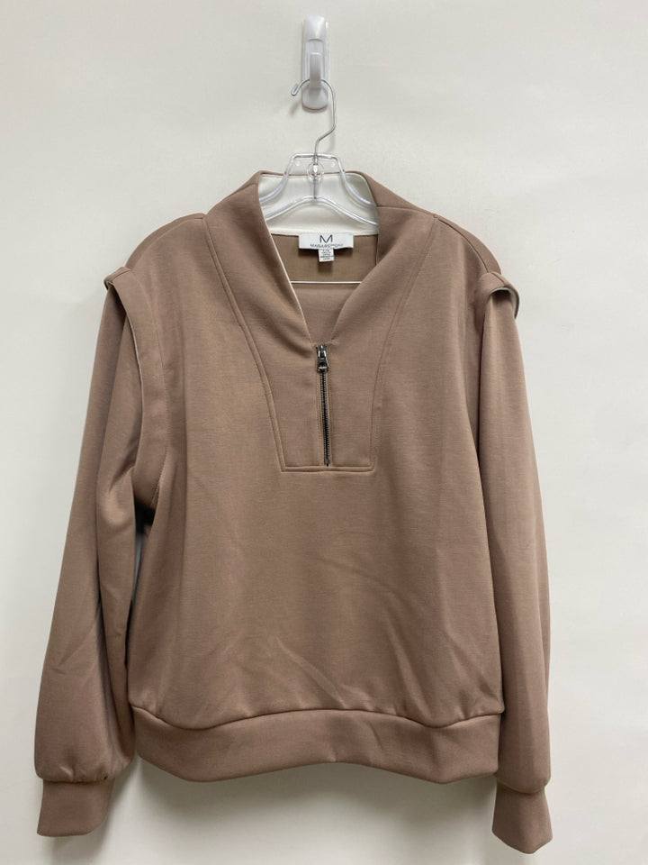 Magaschoni Size L Tan Pullover Ladies 2pc Pant Set