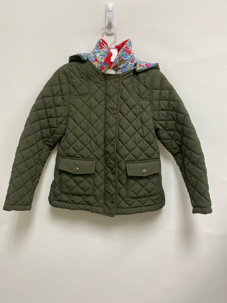 Mini Boden SIZE 9/10 Dark Green Hooded Quilted Girl&