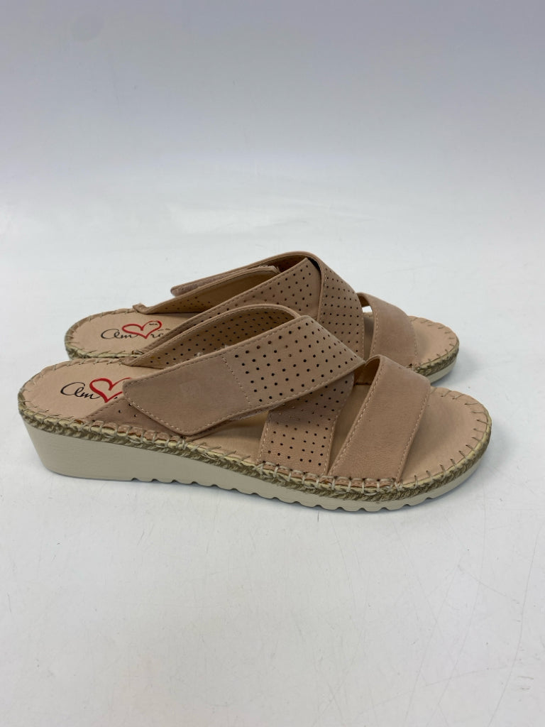 Mia  Size 8 Nude Sandals