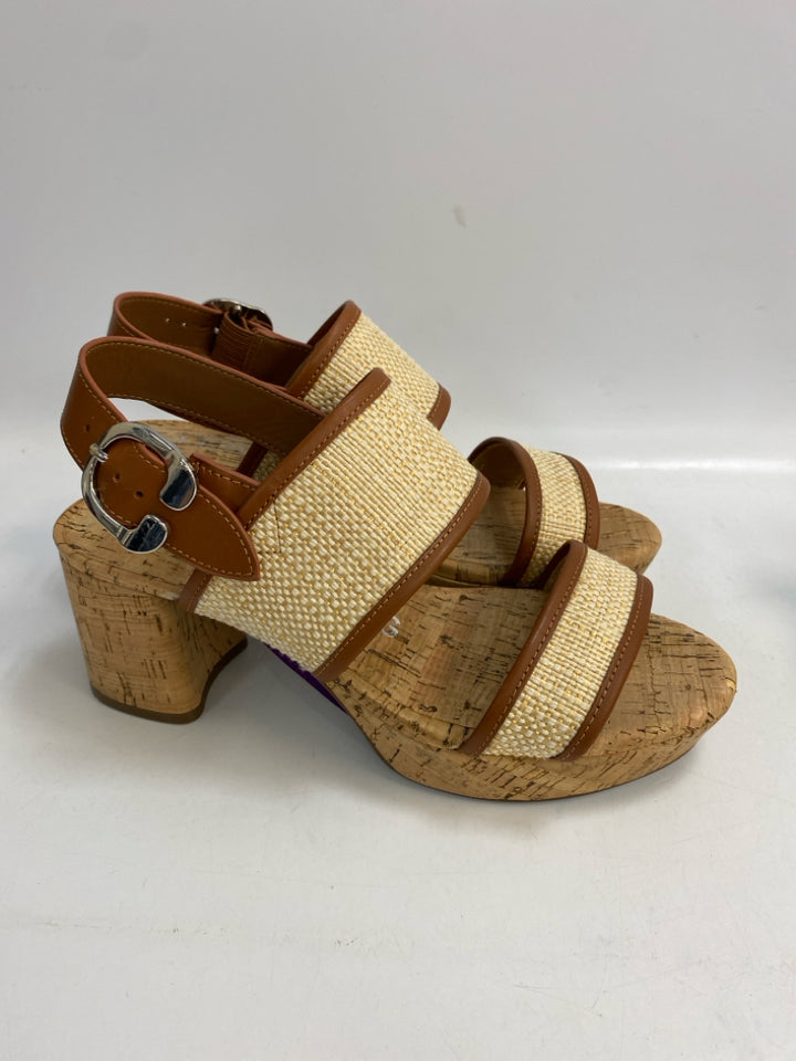 Aerosoles  Size 8 Cream/Brown Sandals
